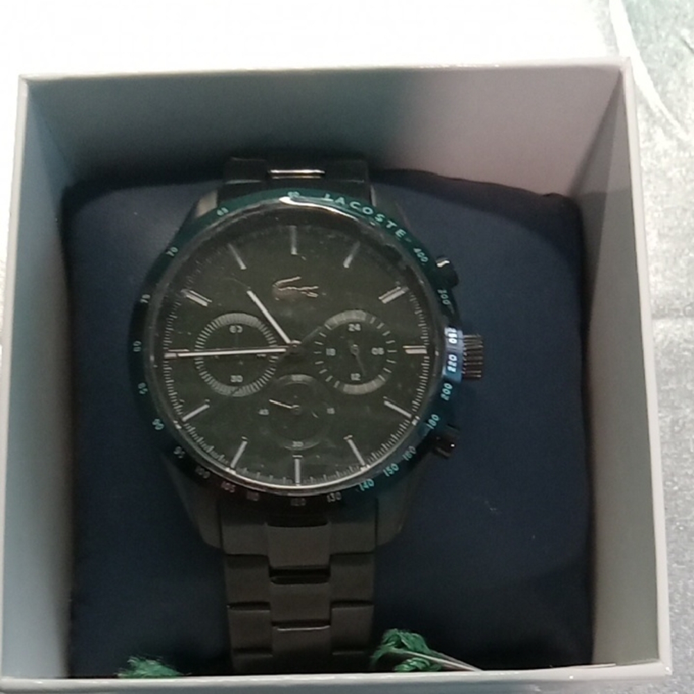 Lacoste Black Multi-Dial Watch